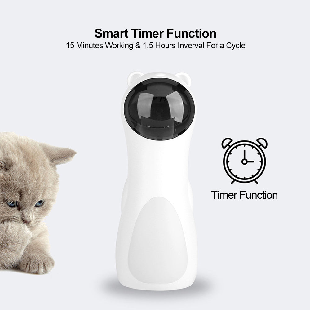 Automatic Laser Cat Toy – Interactive LED Robot for Indoor Cats