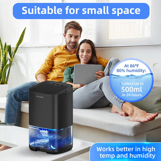 1000ml Portable Dehumidifier – Energy Efficient Moisture Absorber for Home Office & RV