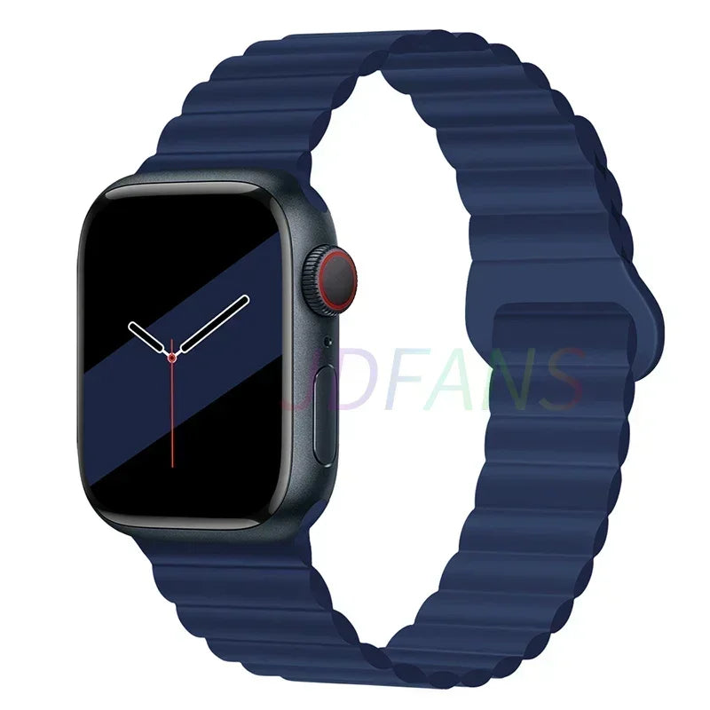 Magnetic Silicone Apple Watch Band – Sport Strap for iWatch All Series