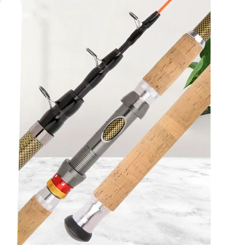 For Carp Fishing Rod Feeder Hard FRP Carbon Fiber Portable Durable Ultra Light Telescopic Travel Pole 1.8/2.1/3.0/3.6M