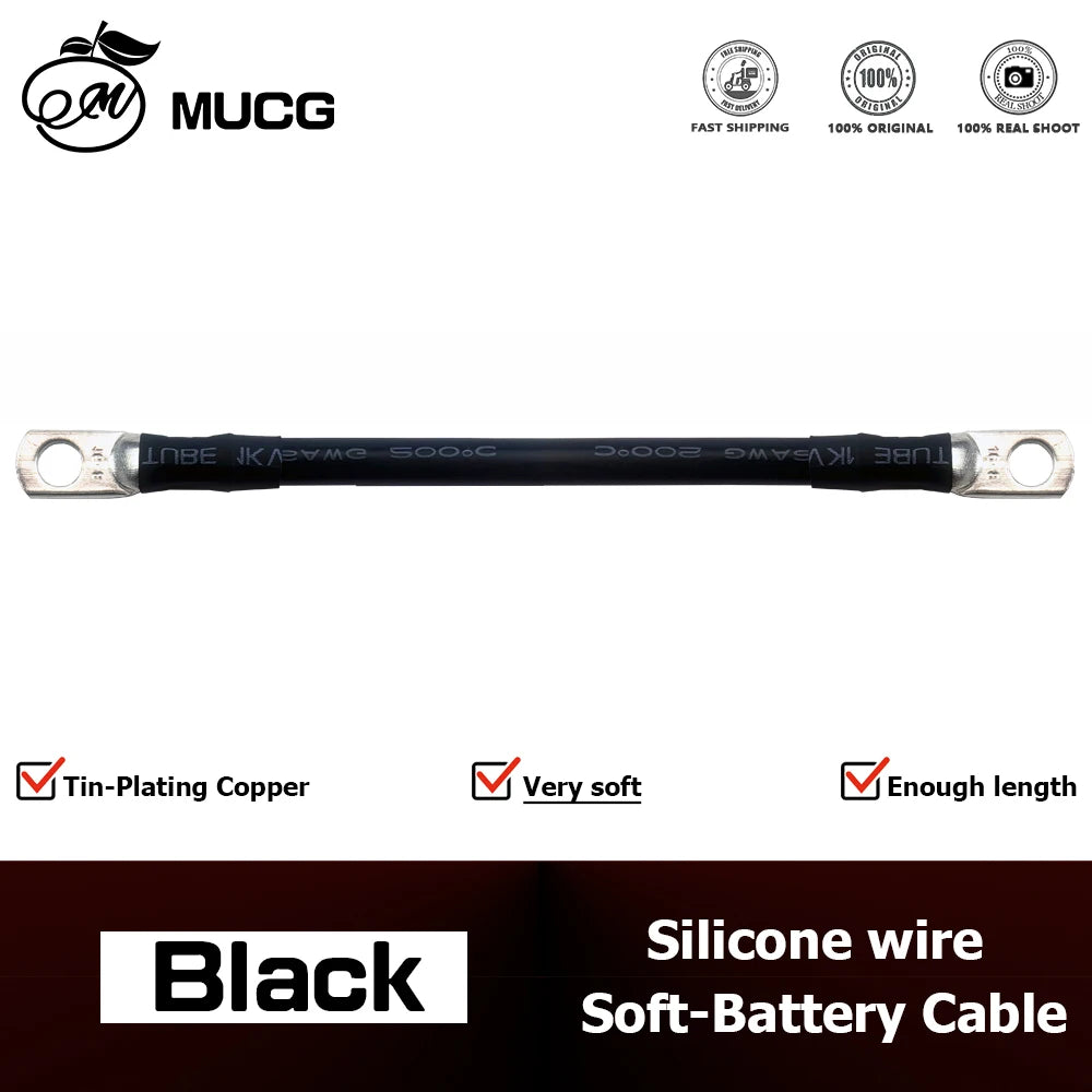 Flexible Silicone Car Battery Cable – Heavy Duty Ring Terminal Wire (2AWG 4AWG 6AWG)