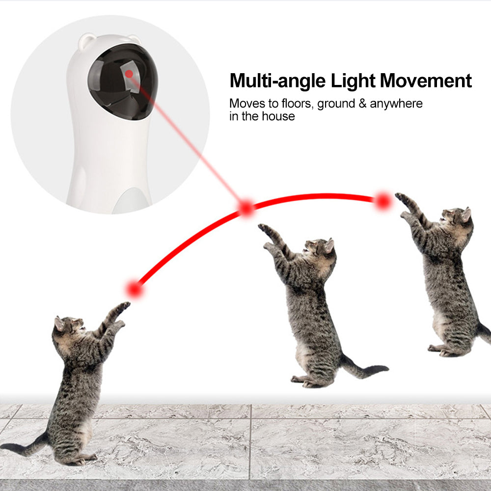 Automatic Laser Cat Toy – Interactive LED Robot for Indoor Cats