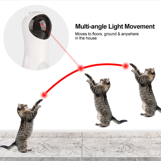 Automatic Laser Cat Toy – Interactive LED Robot for Indoor Cats