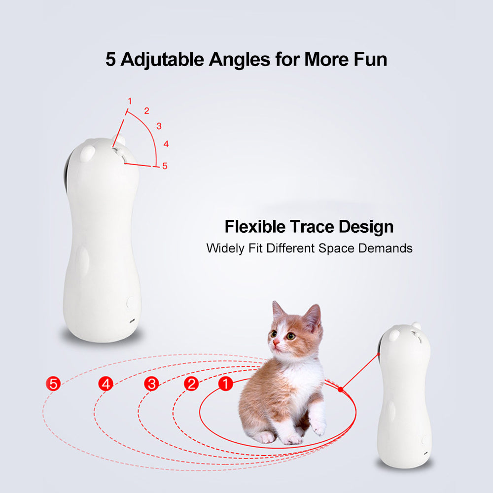 Automatic Laser Cat Toy – Interactive LED Robot for Indoor Cats