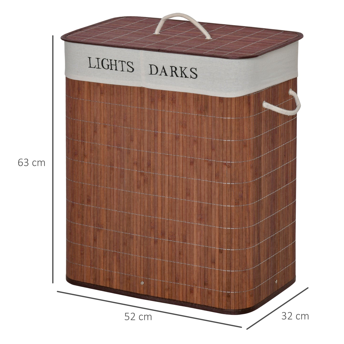 foldable laundry basket with lid-large capacity storage hamper