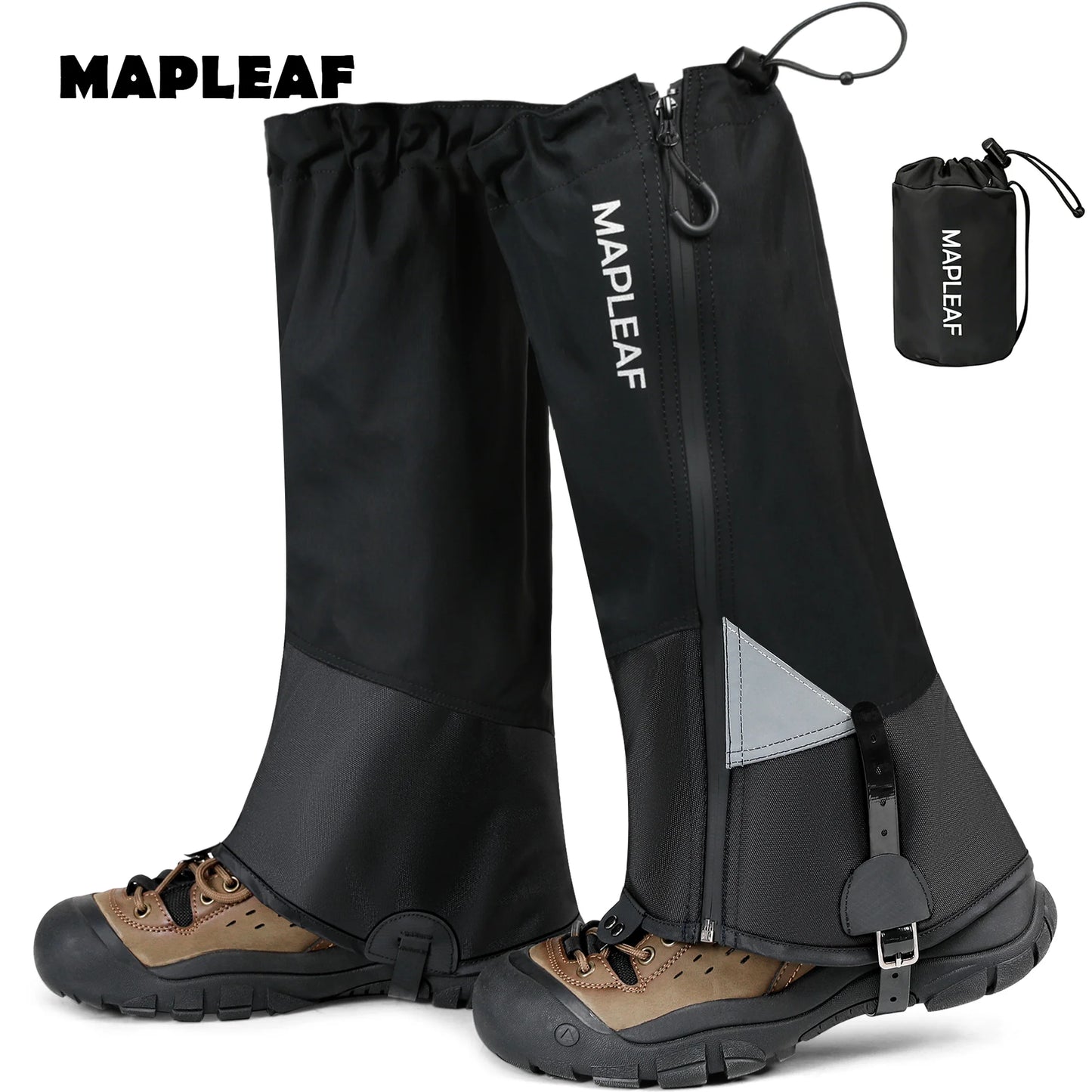 MAPLEAF Trekking Leg Gaiters Lightweight Waterproof Leg Guards Outdoor Hunting Fishing Boot Gaiters Hiking Snow Leg Gaiters