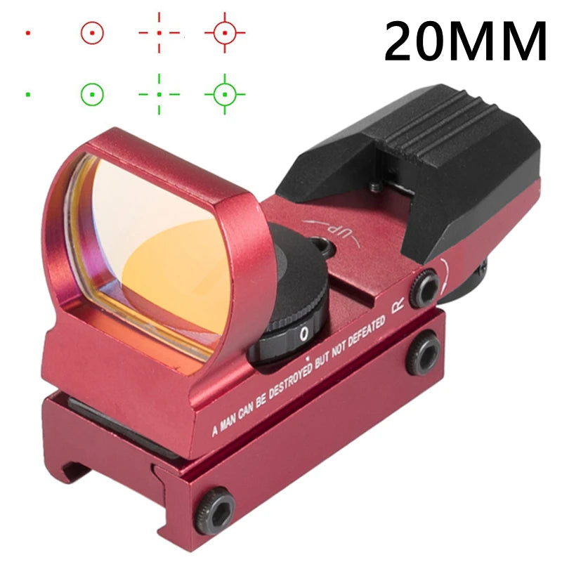 FIRE WOLF Red Dot Reflex Sight – 11mm/20mm Dovetail Riflescope for Hunting & Airsoft