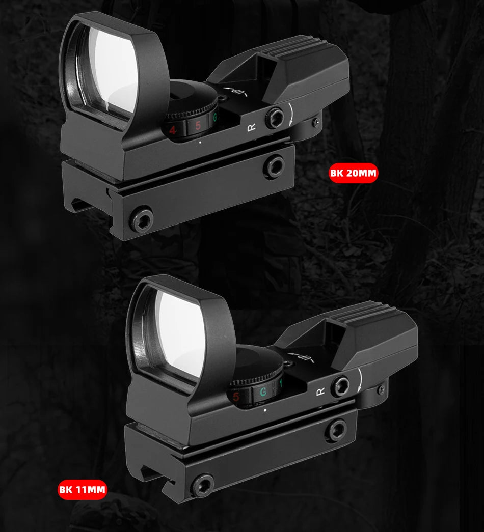 FIRE WOLF Red Dot Reflex Sight – 11mm/20mm Dovetail Riflescope for Hunting & Airsoft