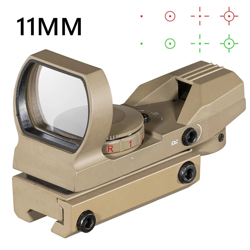 FIRE WOLF Red Dot Reflex Sight – 11mm/20mm Dovetail Riflescope for Hunting & Airsoft