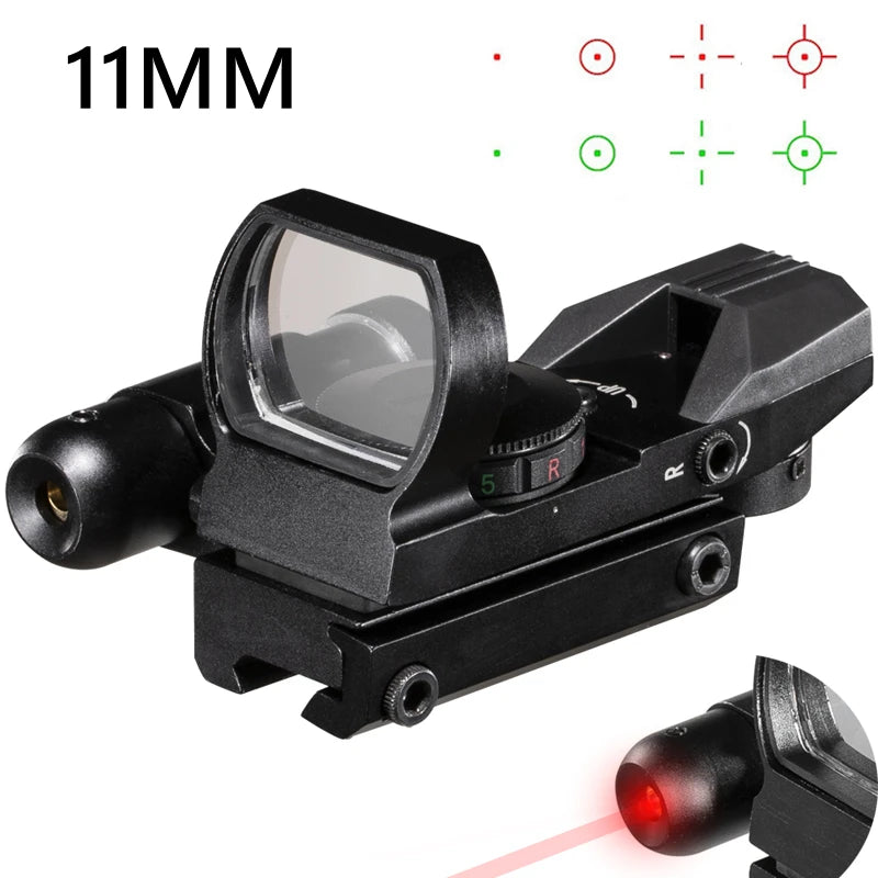 FIRE WOLF Red Dot Reflex Sight – 11mm/20mm Dovetail Riflescope for Hunting & Airsoft