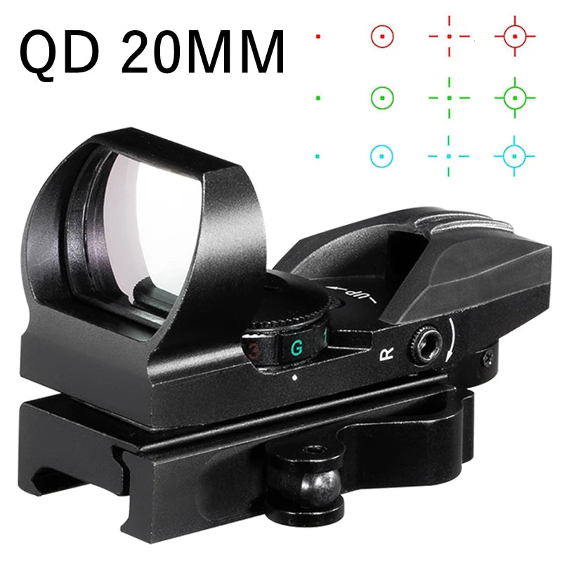 FIRE WOLF Red Dot Reflex Sight – 11mm/20mm Dovetail Riflescope for Hunting & Airsoft