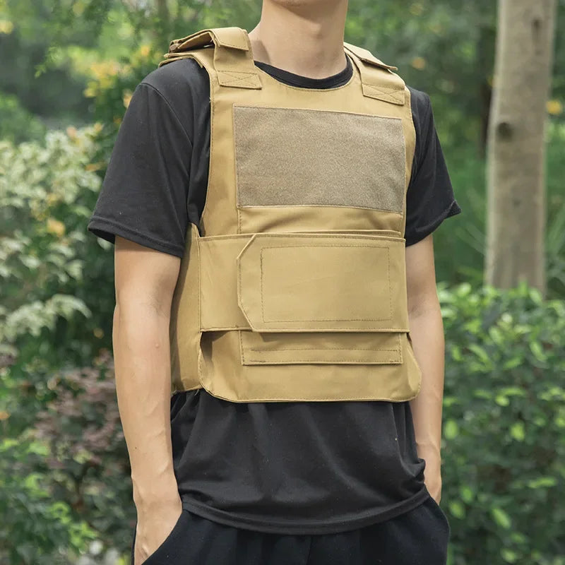 800D CP Camo Tactical Vest – Multifunctional Armor Plate Carrier for Airsoft & Hunting