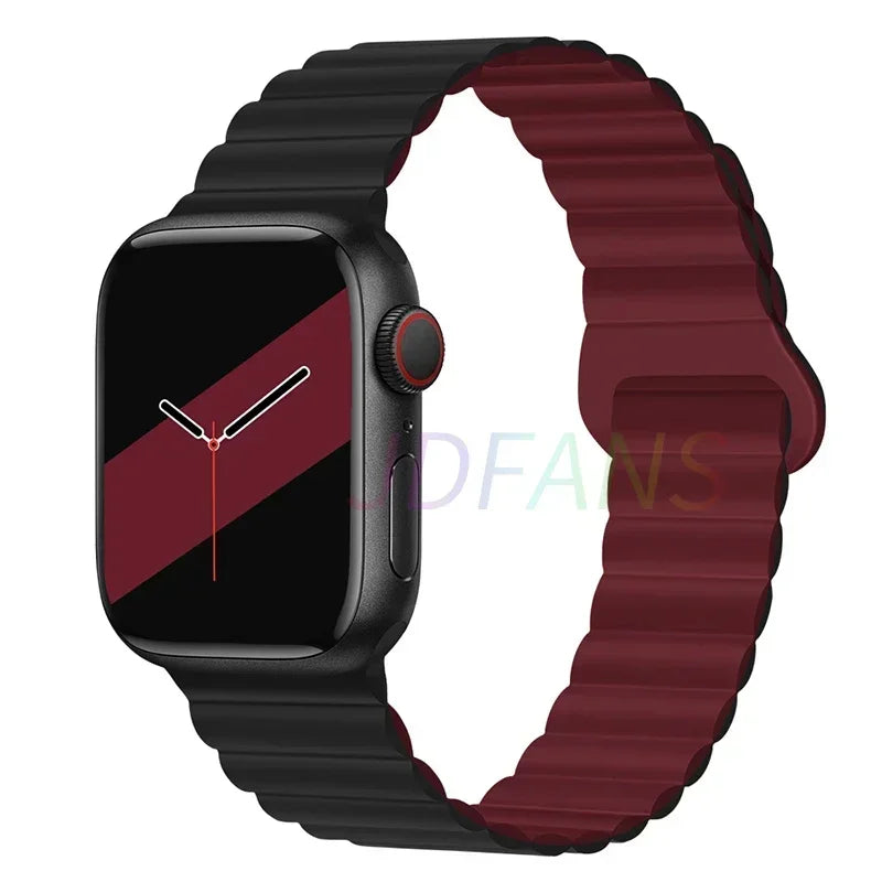 Magnetic Silicone Apple Watch Band – Sport Strap for iWatch All Series