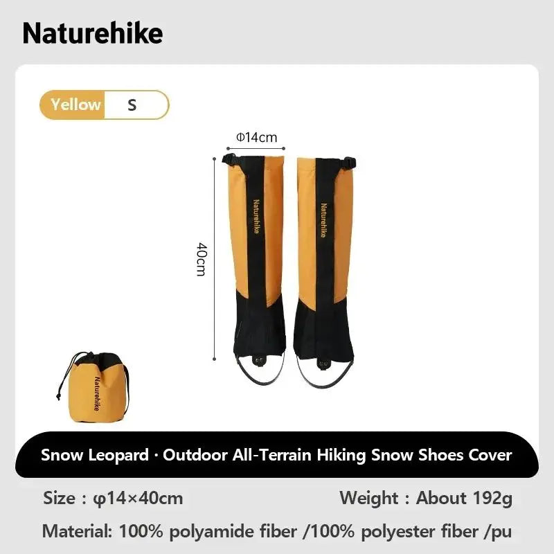 Naturehike Shoe Gaiters Climbing Leg Warmers Legging Gaiters Cover Waterproof Snow Boot Gaiters Snow Gaiters for Hiking Hunting