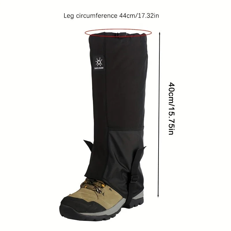 Waterproof Snow Sand Prevention Leg Gaiters Essential Protective Gear for Outdoor Mountaineering Skiing Desert Hiking Exploratio