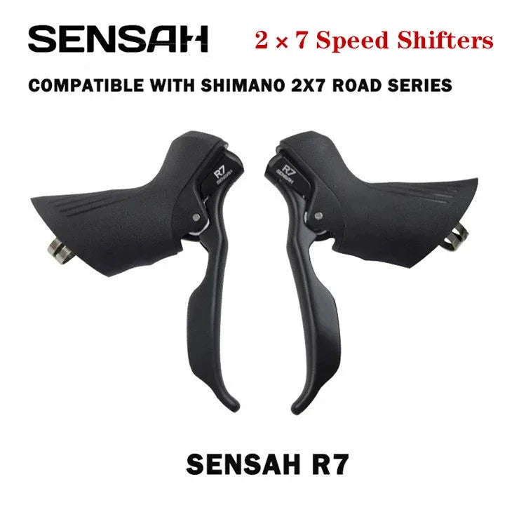 SENSAH Road Bike Shifters 2x7 2x8 2x9 2x10 Speed Brake Lever 16/18/20 Speed Bicycle Derailleur For Shimano Sora Tiagra Claris