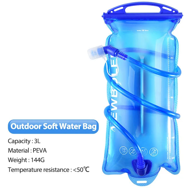 NEWBOLER  2L Water Bladder Hydration Pack Reservoir BPA Free PEVA Water Storage Bag for Camping Cycling Running Hiking