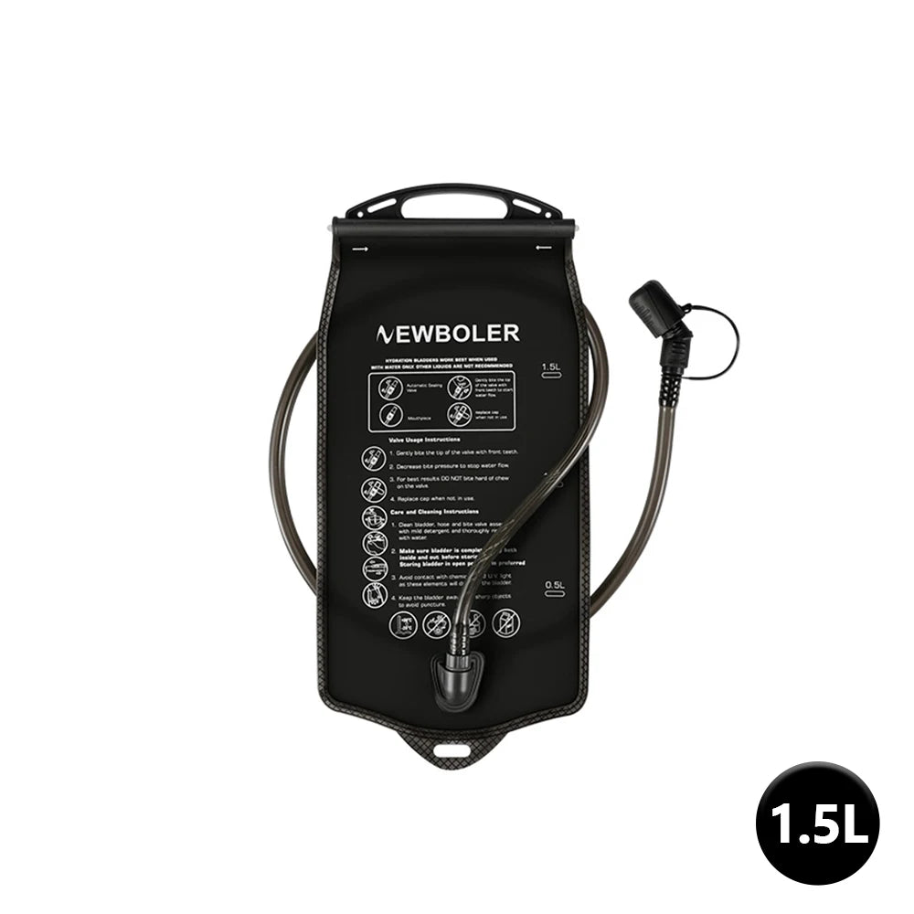 NEWBOLER 1.5L/2L/3L Large Capacity Water Bottle Water Bladder Water Reservoir Hydration Pack Storage Bag BPA Free Water Bag