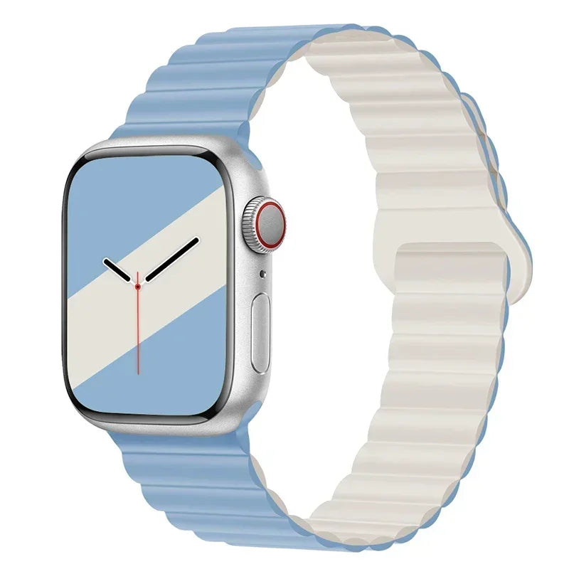 Magnetic Silicone Apple Watch Band – Sport Strap for iWatch All Series
