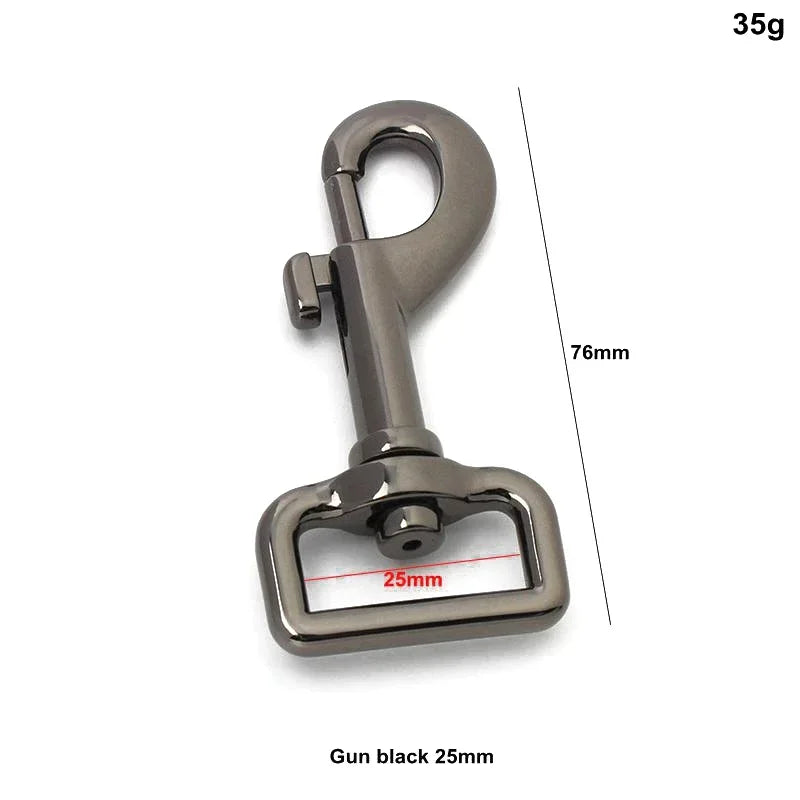 Heavy Duty Auto-Locking Carabiner Dog Leash Clip – Swivel Rotating Pet Hook
