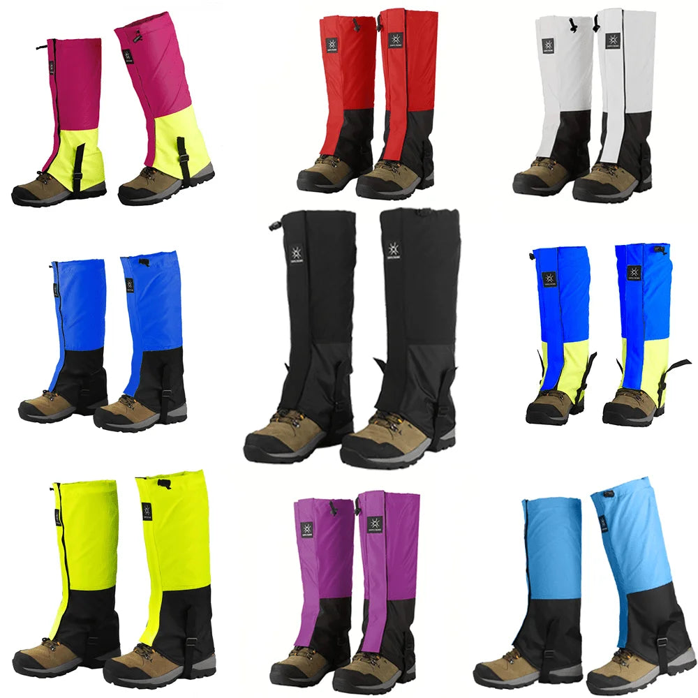 Waterproof Snow Sand Prevention Leg Gaiters Essential Protective Gear for Outdoor Mountaineering Skiing Desert Hiking Exploratio