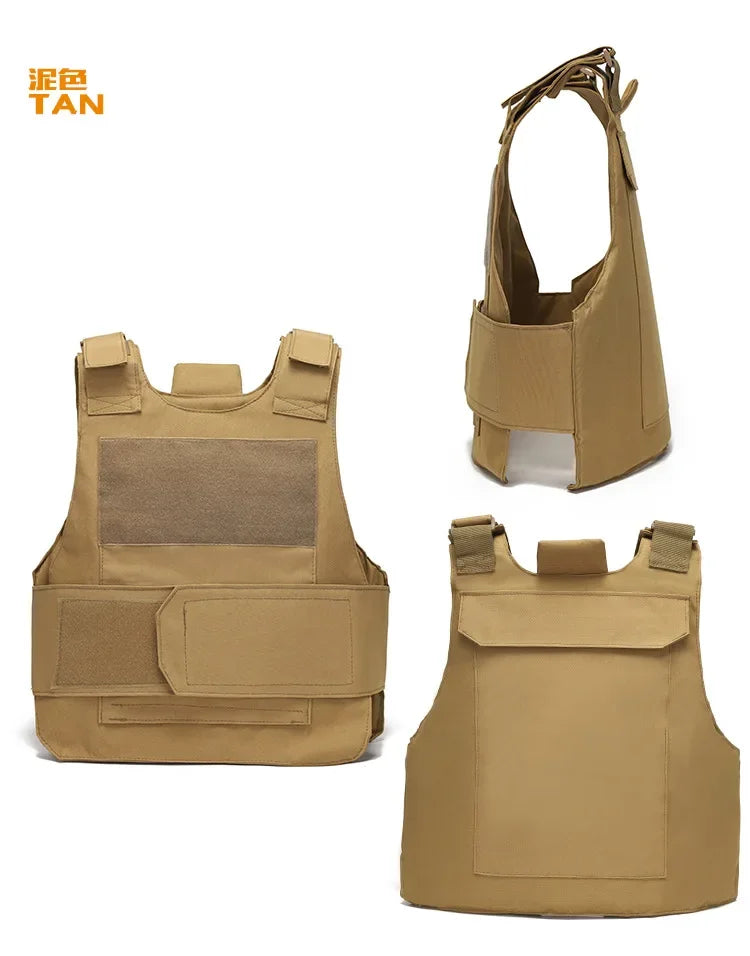 800D CP Camo Tactical Vest – Multifunctional Armor Plate Carrier for Airsoft & Hunting