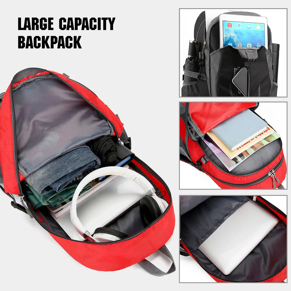 40L Waterproof Hiking & Travel Backpack – Lightweight Trekking Daypack for Men & Women