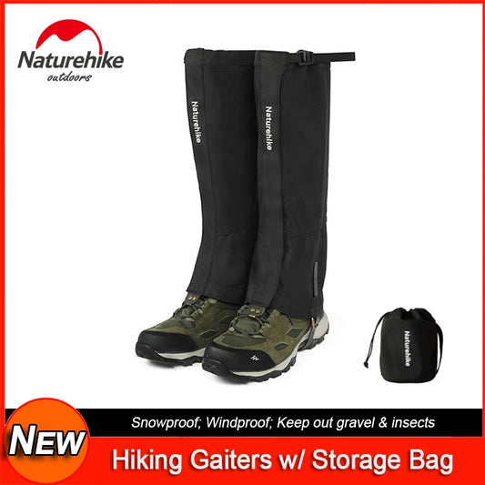 Naturehike 2024 New Outdoor Hiking Gaiters Leg Protective Leggings Snow-proof Water-repellent Mountaineering Walking Shoe Cover