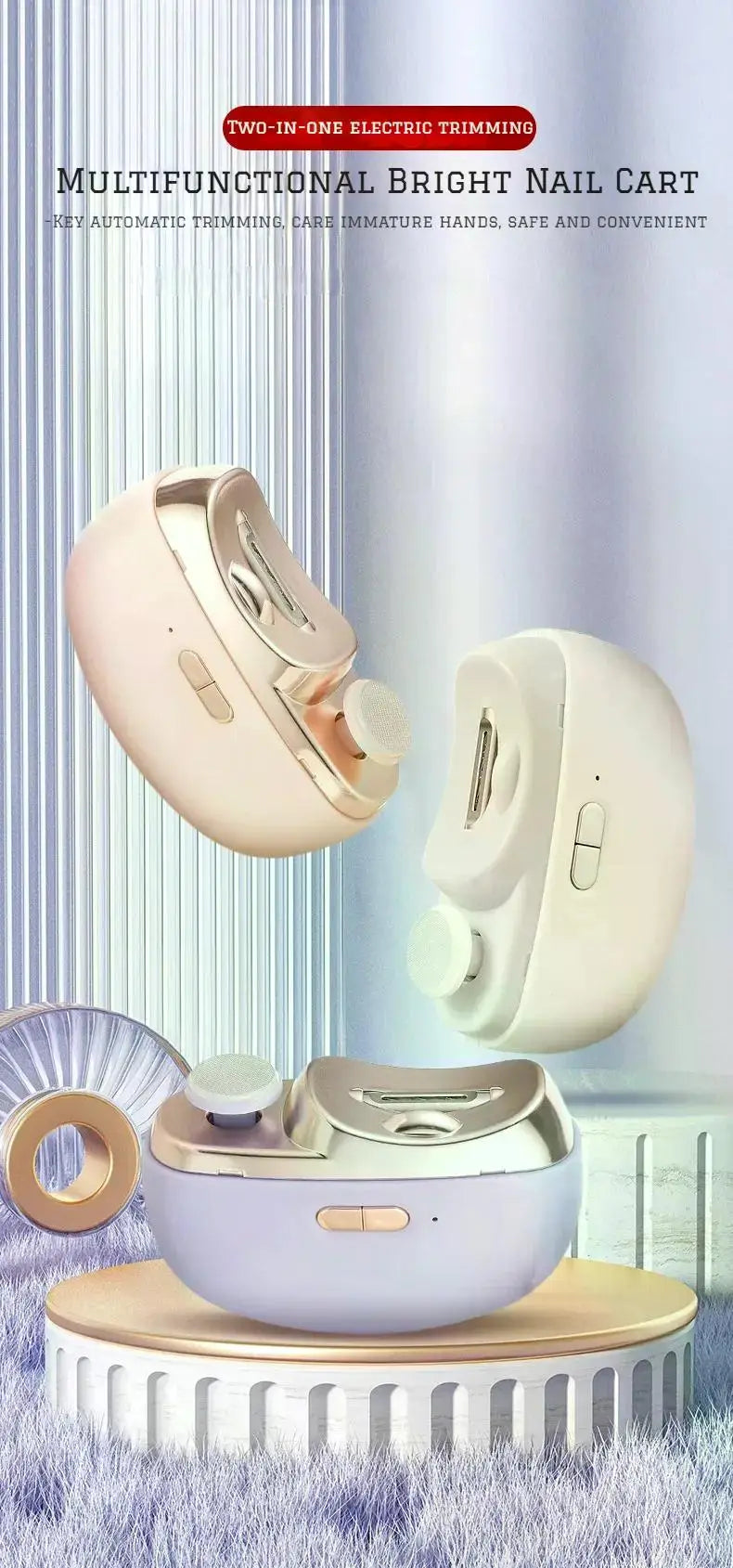 Electric Automatic Nail Clipper – Anti-Clip Manicure Tool for Adults