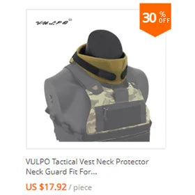 VULPO FCSK 2.0 Lightweight Tactical Vest – Quick Release Airsoft Combat Vest with Cummerbund