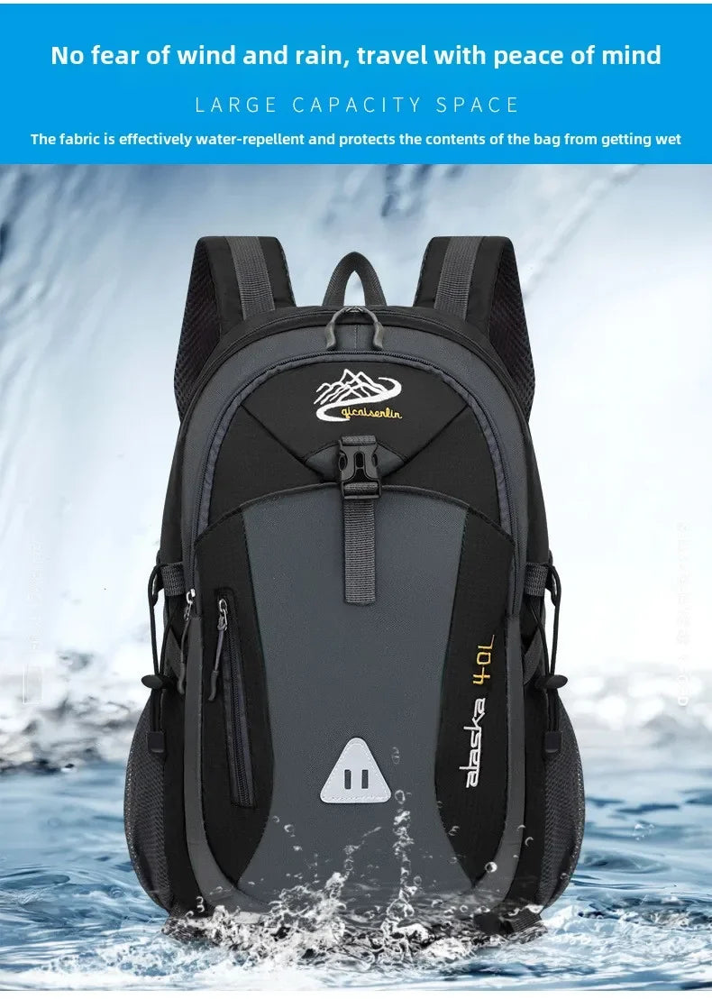 Large Capacity Outdoor Travel Backpack – Waterproof Camping Hiking Mountaineering Bag
