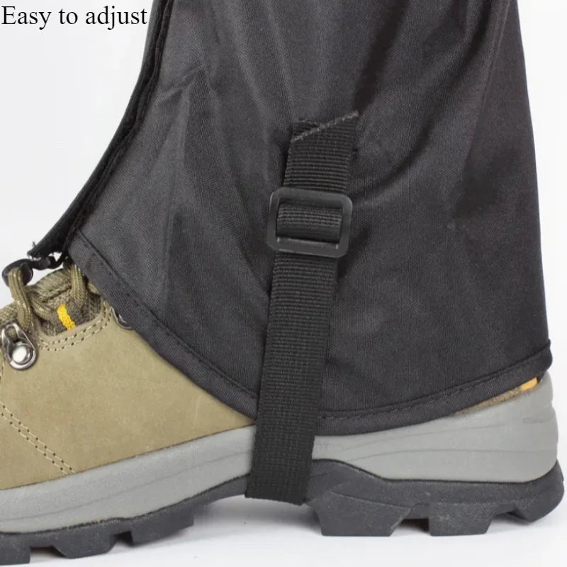 Waterproof Snow Sand Prevention Leg Gaiters Essential Protective Gear for Outdoor Mountaineering Skiing Desert Hiking Exploratio
