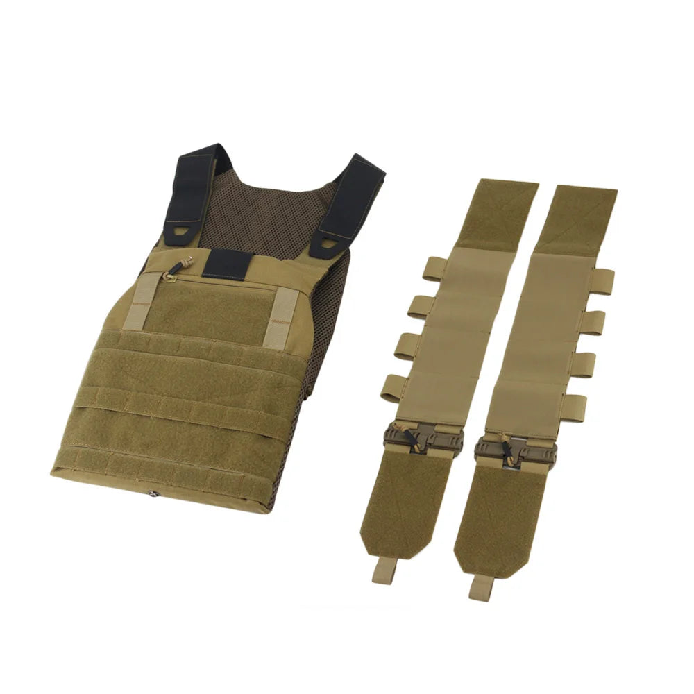 VULPO FCSK 2.0 Lightweight Tactical Vest – Quick Release Airsoft Combat Vest with Cummerbund