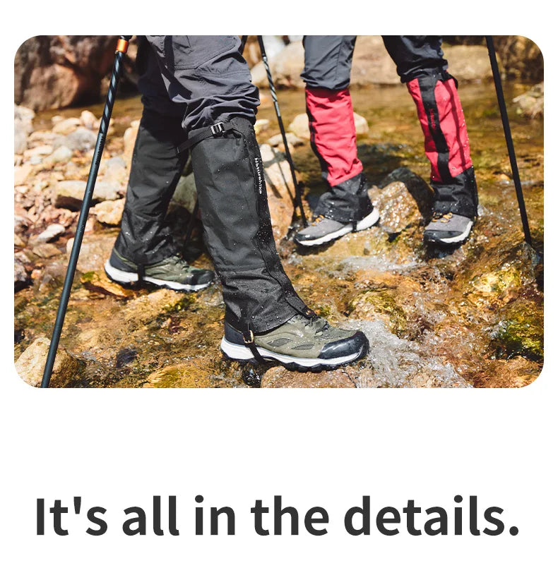 Naturehike Shoe Gaiters Climbing Leg Warmers Legging Gaiters Cover Waterproof Snow Boot Gaiters Snow Gaiters for Hiking Hunting