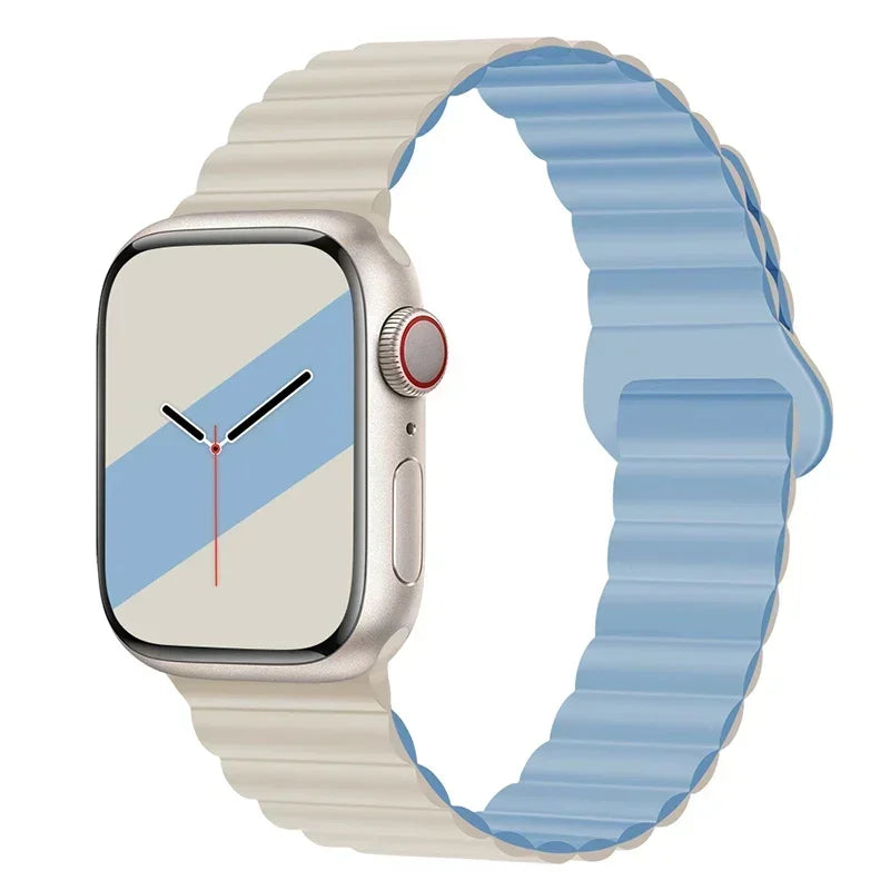 Magnetic Silicone Apple Watch Band – Sport Strap for iWatch All Series