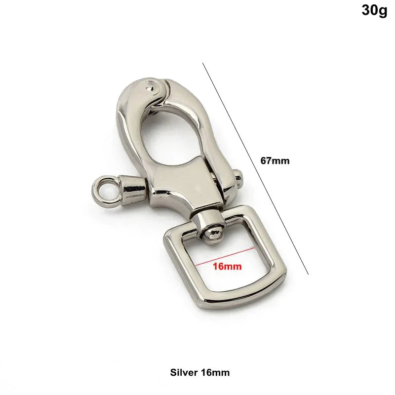 Heavy Duty Auto-Locking Carabiner Dog Leash Clip – Swivel Rotating Pet Hook