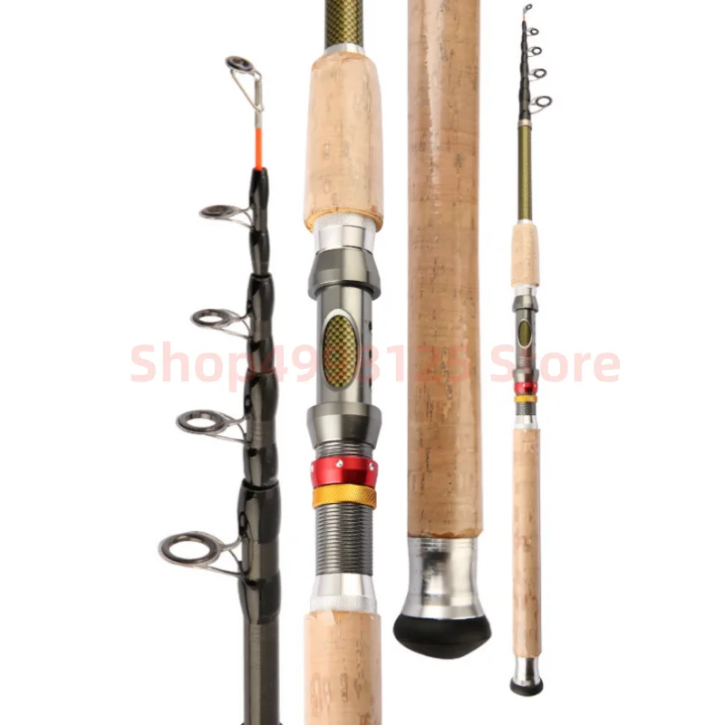 For Carp Fishing Rod Feeder Hard FRP Carbon Fiber Portable Durable Ultra Light Telescopic Travel Pole 1.8/2.1/3.0/3.6M