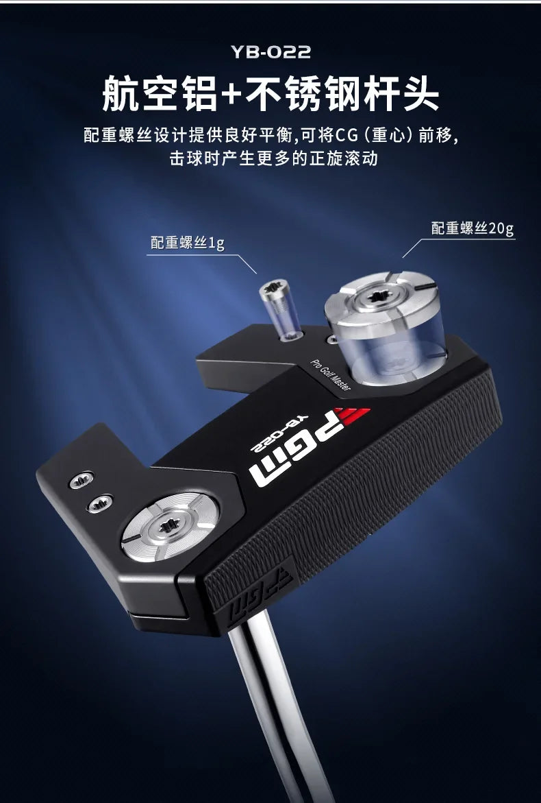 PGM Men Golf Putter Aviation Aluminum Series Putter Good Balance Effect And High Fault Tolerance Golf Clubs Golf Supplies