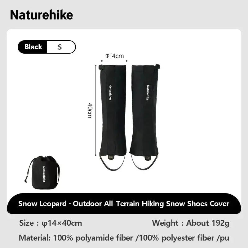 Naturehike Shoe Gaiters Climbing Leg Warmers Legging Gaiters Cover Waterproof Snow Boot Gaiters Snow Gaiters for Hiking Hunting