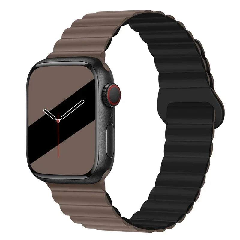 Magnetic Silicone Apple Watch Band – Sport Strap for iWatch All Series
