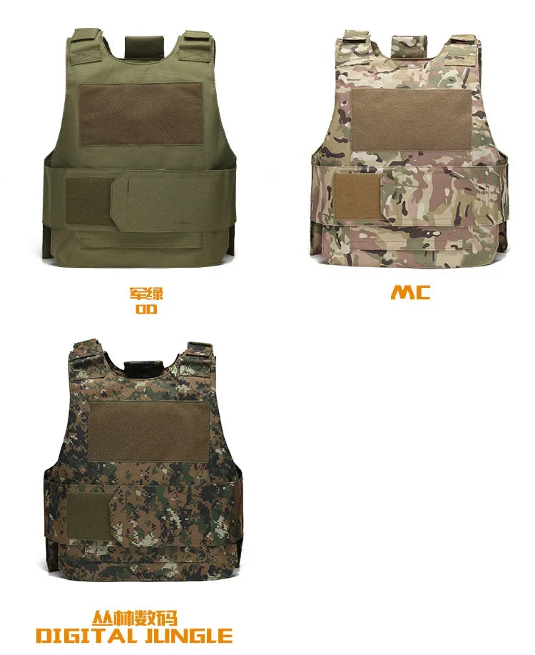 800D CP Camo Tactical Vest – Multifunctional Armor Plate Carrier for Airsoft & Hunting