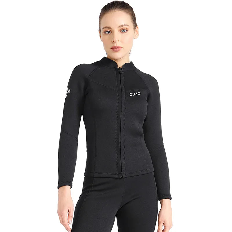 Women's Wetsuit shirt / pants 1.5mm Neoprene Wetsuits Long Sleeve Wetsuits Top Bottom Two Piece Dive Suits for Scuba Diving Surf