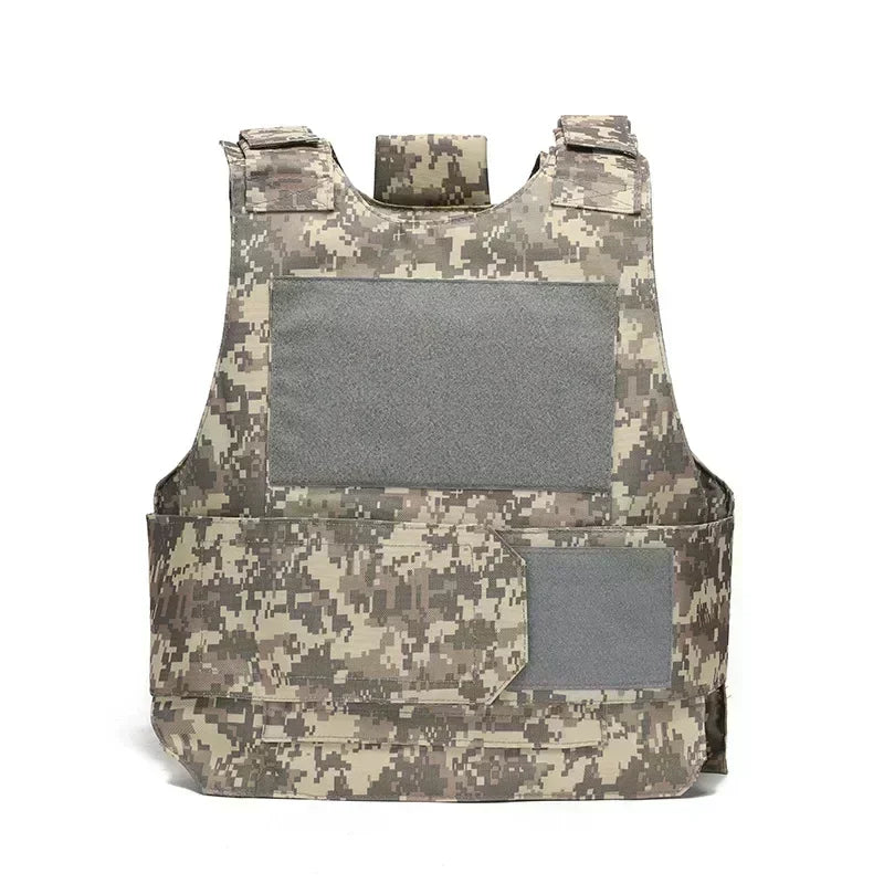 800D CP Camo Tactical Vest – Multifunctional Armor Plate Carrier for Airsoft & Hunting