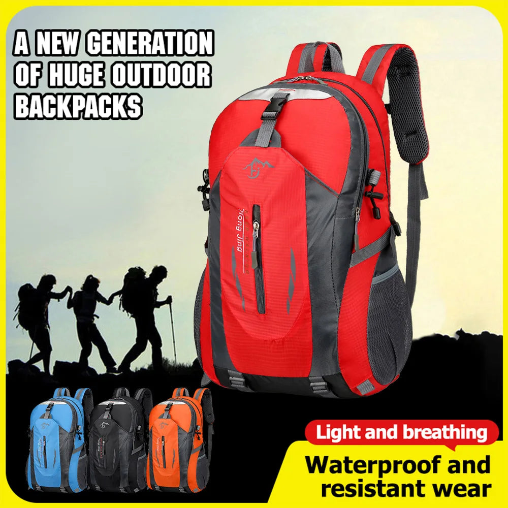 40L Waterproof Hiking & Travel Backpack – Lightweight Trekking Daypack for Men & Women