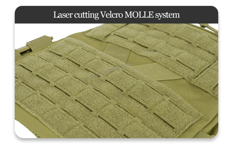Full-Size Hunting Vest Tactical Plate Carrier MOLLE Airsoft Gear Outdoor Quick Release Fast Adjust Cummerbund Chest Rig