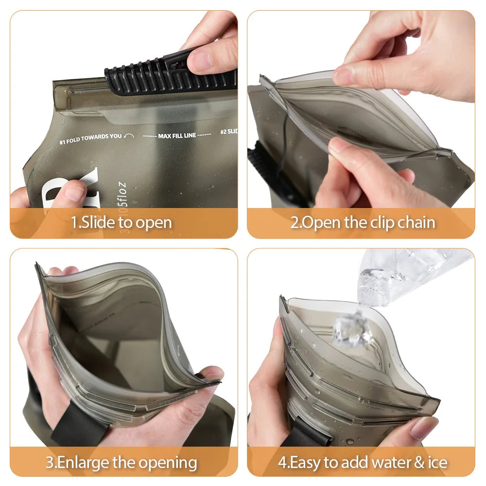 NEWBOLER  2L-3L TPU Water Bag Sports Backpack Bicycle Riding Water Bag Food Grade Outdoor Drinking Water Bag Camping Water Bag