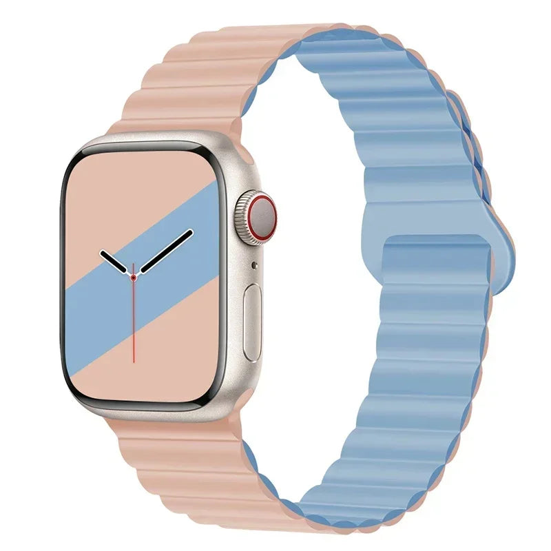 Magnetic Silicone Apple Watch Band – Sport Strap for iWatch All Series
