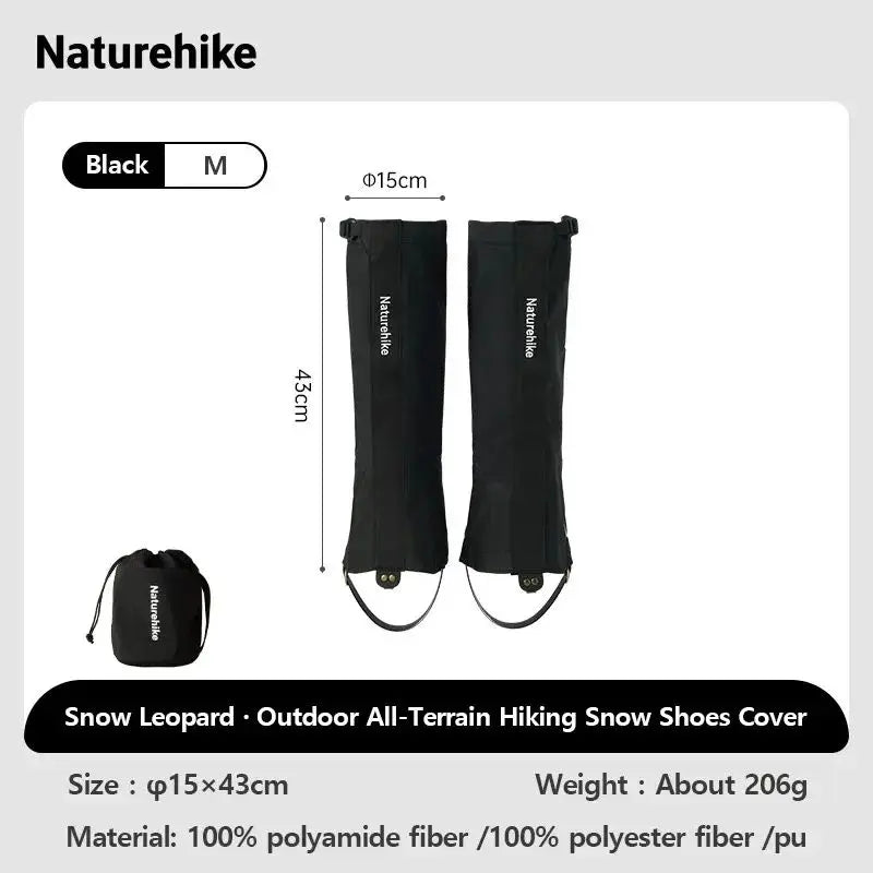 Naturehike Shoe Gaiters Climbing Leg Warmers Legging Gaiters Cover Waterproof Snow Boot Gaiters Snow Gaiters for Hiking Hunting