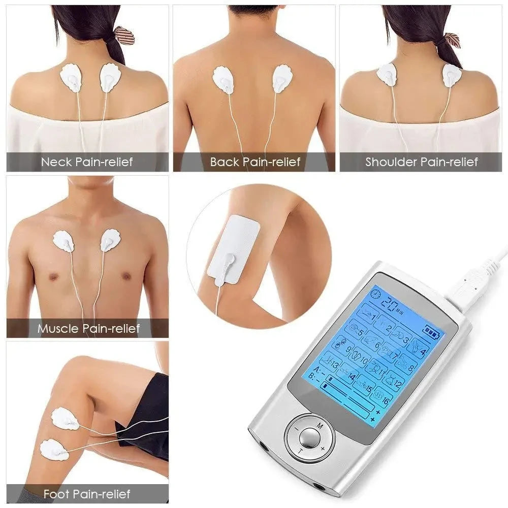36-Mode Electric Pulse Muscle Stimulator – Acupuncture Massage Device for Back Pain Relief