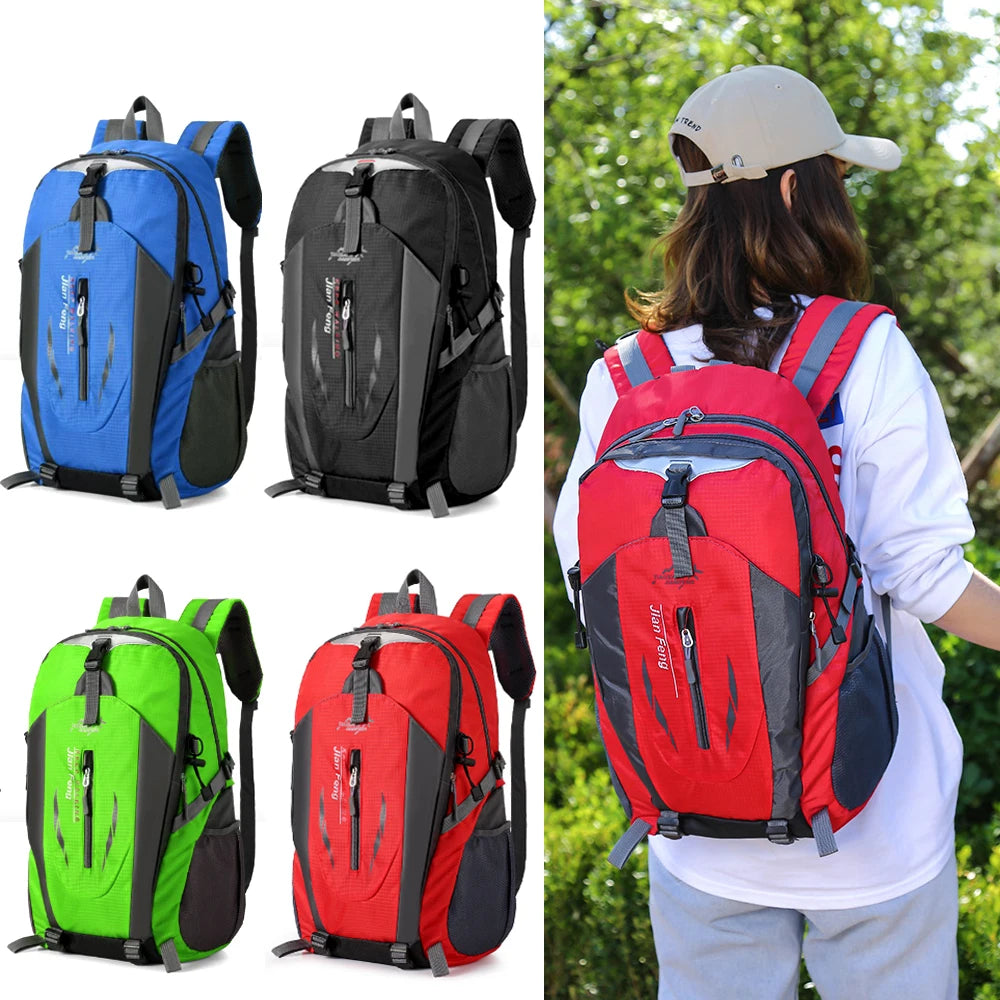 40L Waterproof Hiking Backpack – Lightweight Anti-Tear Camping Daypack with Laptop Compartment
